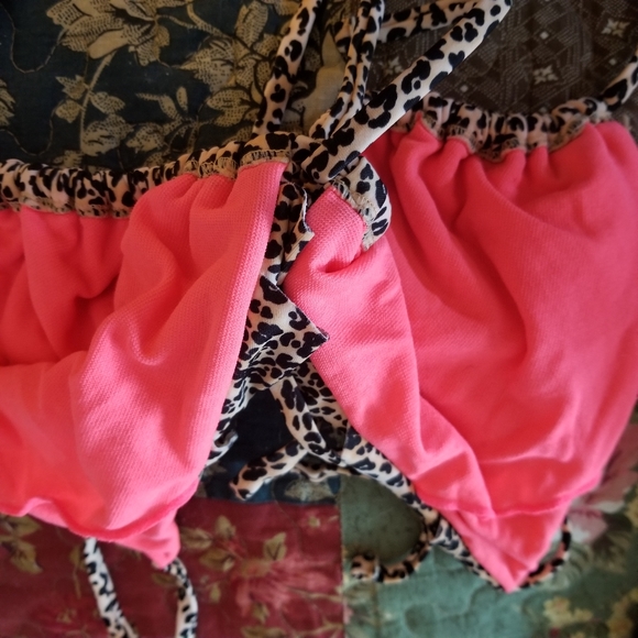Y2K Style Bikini Top M Leopard - Picture 5 of 6